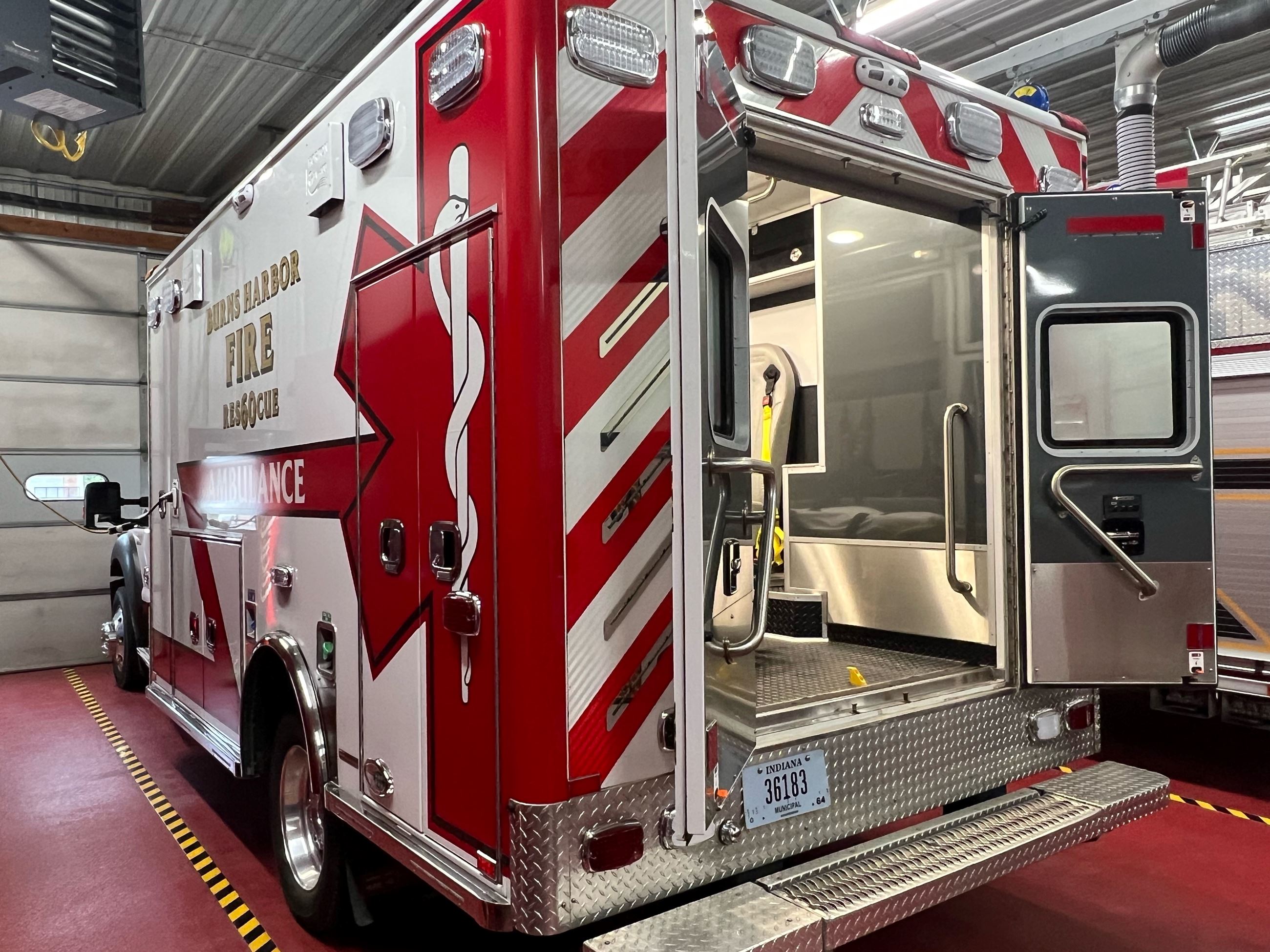 Rear driver side view of 2015 Horton Ambulance